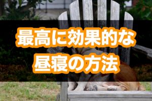 最高に効果的な昼寝をするただ1つの方法