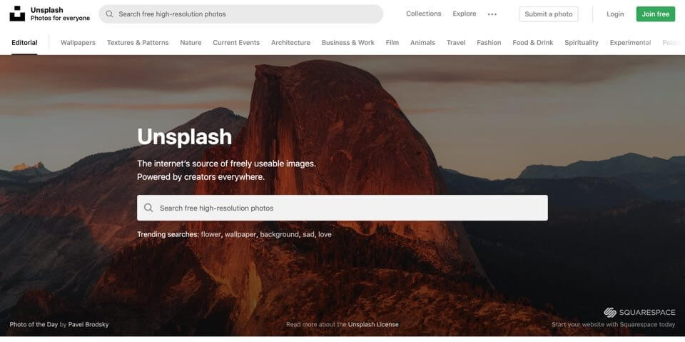 画像共有サイト「Unsplash」に新規登録する方法