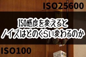 ISO感度によって写真の画質はどのくらい変わってしまうのかノイズを比べてみた