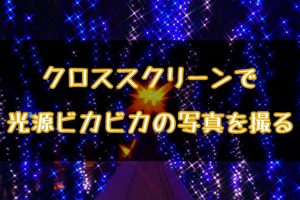 誰でも光をキラキラさせた写真が撮れるクロススクリーンフィルターを紹介する