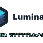 Luminar4「ノイズ軽減」の使い方 ツブツブノイズを取る方法